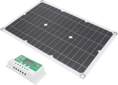 Zdjęcie produktu dla 20W zestaw paneli słonecznych PET Monokrystaliczny krzem Wodoodporny przenośny panel słoneczny Kontroler ładowarki z portem USB do łodzi Samochód