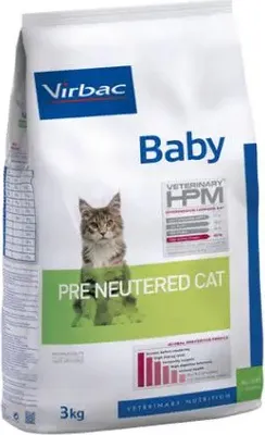 Productafbeelding van Virbac Hpm Feline Baby Voer Voor Katten, Geschikt Voor Gesteriliseerde Poezen, 1,5 Kg