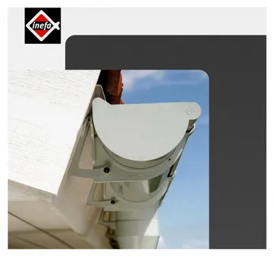 Produktbild von Laubfangkorb aus PVC-U DN85-100/85-100mm Grau für Regenrinnen und Fallrohre