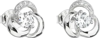 Produktbild von Silberne Ohrringe mit Zirkon 11006.1