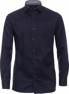 Produktbild von CASAMODA Herren Businesshemd Langarm Kent Modern-Fit Twill Marine 44