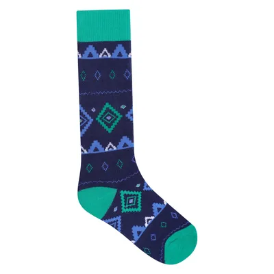 Immagine prodotto di Dare 2B - Calze da sci per bambini RG10089 (27 EU - 30 EU) (verde brillante/blu jeans scuro)