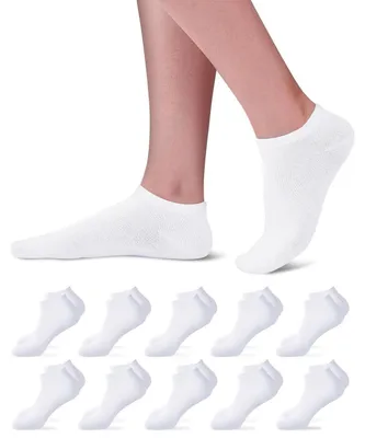 Produktbild von Sneaker Socken Herren Damen 10/20 Paar Baumwolle Kurzsocken Schwarz Weiß Grau 35-50