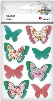 Produktbild von 3D Papier Aufkleber Schmetterlinge 8St
