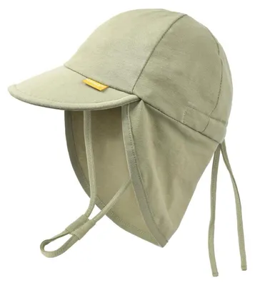 Produktbild von Baby Kleinkind Sonnenhut UPF 50+ UV-Schutz Sommer Kappe mit Kinnriemen und Halsklappen 0-6 Monate Grün