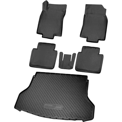 Produktbild von Fußmatten & Kofferraumwanne Set passend für Nissan X-Trail, T32, hoher Ladeboden | ab 2014-