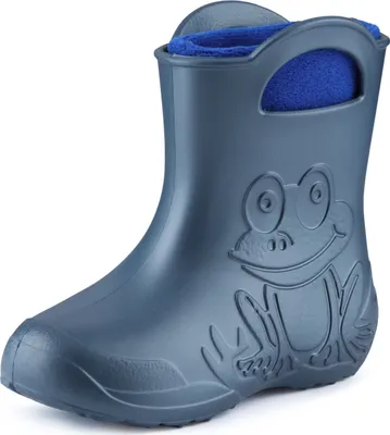 Produktbild von Ladeheid Eva Kinder Jungen Mädchen Gummistiefel Regenschuhe gefüttert LA-CA-03 (Metallisches Blau/Marineblau-2, 26/27 EU)