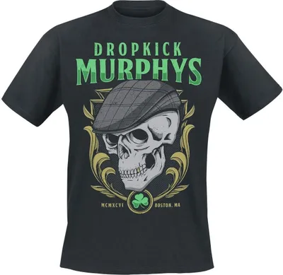 Produktbild von Dropkick Murphys T-Shirt Herren Skelly Skull schwarz L