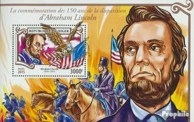 Produktbild von Briefmarken Niger 2015 Mi Block 457 (kompl. Ausg.) postfrisch Abraham Lincoln