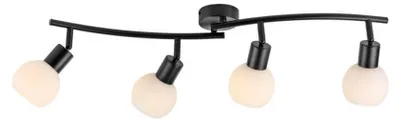 Zdjęcie produktu dla JUST LIGHT LOKI Lampa sufitowa E14, ciepła biel, maks. 20 W, 4-punktowa, czarna 12154-18