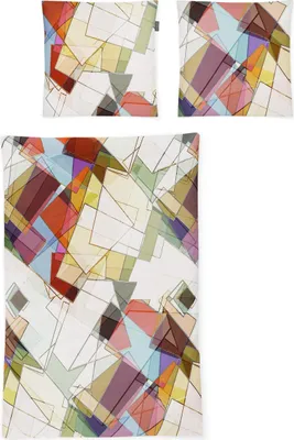 Produktbild von Irisette Mako-Satin Bettwäsche-Garnitur Magic 8889  Farbe multi Größe  135x200+80x80cm