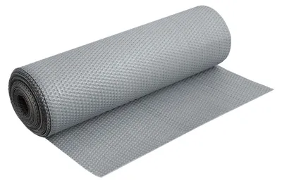 Produktbild von Sichtschutzmatte Polyrattan 100 cm Meterware hellgrau