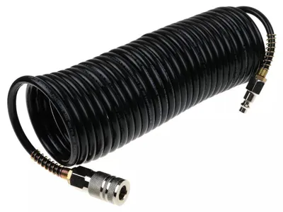 Produktbild von Rückholschlauch für Luftkompressor, Federenden, Druckluftschlauchwerkzeuge, 25 Fuß, 1/4" NPT