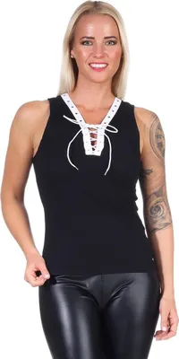 Produktbild von Damen T-Shirt Shirts Sommer, Schwarz S/M