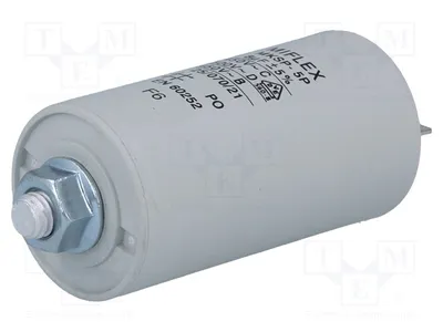 Produktbild von 1x Kondensator: für Motoren, Betrieb 8uF Ø35x65mm 450V  -25÷70°C I15KV580K-B Konde