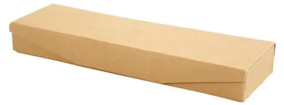 Produktbild von Etuipappmachékarton 21 x 6 cm braun je Stück