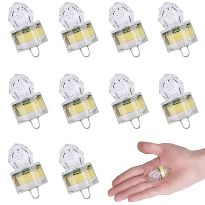 Produktbild von 10 x tiefe Angellichter, LED-Tiefseeangelleuchten, farbenfrohe blinkende LED-Angelleuchten, Unterwasser-Angelleuchten, für Salzwasser- und Süßwasser
