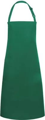 Produktbild von Karlowsky Latzschürze BASIC mit Schnalle 75 x 90 cm unisex Polyester/Baumwollmix Waldgrün