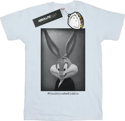 Obrázek produktu pro Looney Tunes - pánské tričko "Yougottabekiddin" BI34533 (L) (Bílá)