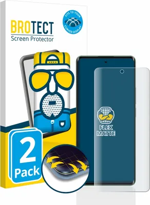 Produktbild von 2x BROTECT Fullscreen Schutzfolie für realme 11 Pro Plus Displayschutz Folie Fullcover Matt Entspiegelungsfolie