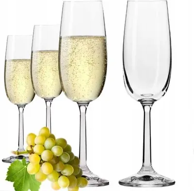 Zdjęcie produktu dla Kieliszki do szampana KROSNO Pure, zestaw 6 sztuk, 175 ml