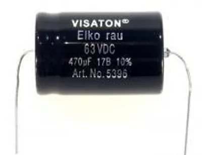 Produktbild von VISATON VS-22/63BA - Rot - Fixed capacitor - Zylindrische - Gleichstrom - 22000 nF - 10%