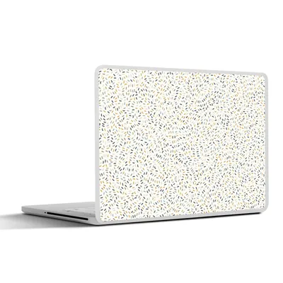 Produktbild von MuchoWow® Laptop Aufkleber Sticker Cover Muster - Konfetti - Pastell 36.5x27.5 cm - Laptop-Sticker