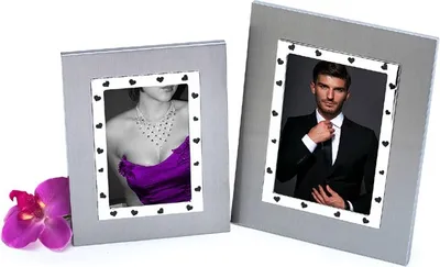 Obrázek produktu pro Skleněný svatební fotorámeček 10x15 LOVE