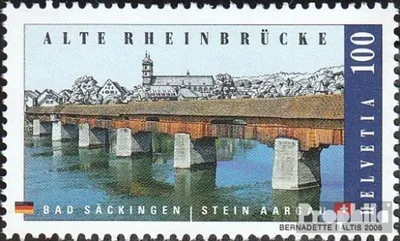 Produktbild von Briefmarken Schweiz 2008 Mi 2068 (kompl.Ausg.) gestempelt Alte Rheinbrücke