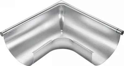 Produktbild von Titanzink Außenwinkel gezogen für halbrunde Dachrinne RG280 Winkel 90° Grad