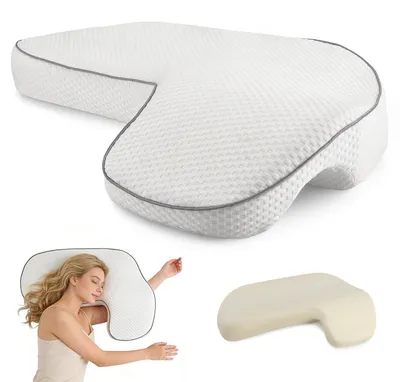 Immagine prodotto di Cuscino ergonomico per chi dorme su un lato, con incavo per le braccia