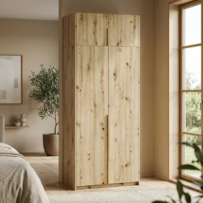 Produktbild von Masseno Drehtürenschrank AMARA 100/250/58cm 2-türig Eiche Artisan