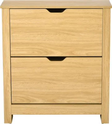 Image de Meuble chaussure entršŠe, armoire š€ chaussures meuble d'entršŠe et couloir - 2 portes abattantes 2 compartiments