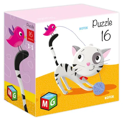 Obrázek produktu pro Puzzle dla Dzieci Kotek 16 Elementów