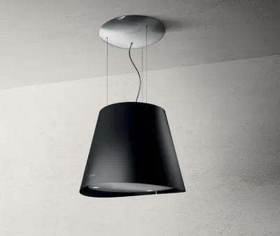 Produktbild von Elica Lampenhaube Easy BL/F/50 Umluft 50cm schwarz PRF0120352