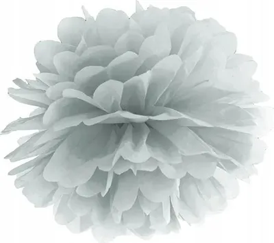 Obrázek produktu pro Pompon stříbrný 35 cm