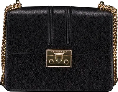 Produktbild von Seidenfelt Roros - Schultertasche 21 cm (black/gold)