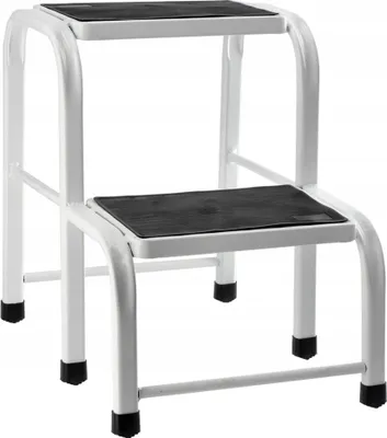 Obrázok produktu pre Stolička - rebrík - masívny kov - nosnosť 150 kg - stabilná konštrukcia