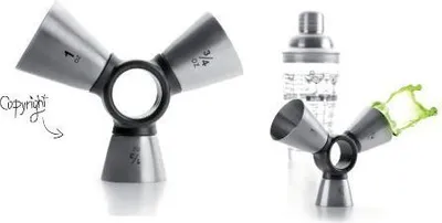 Productafbeelding van Barkeepermaatbeker voor alcohol, 3-in-1 - 30 ml, 22 ml, 15 ml - Ibili