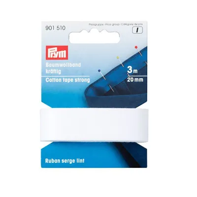 Obrázek produktu pro Prym 901510, Bílá, Bavlna, 20 mm, 3000 mm, 1 kusů