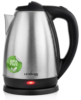 Wasserkocher 1,8 l, 2200 W, Edelstahl, 360°-Basis, BPA-frei