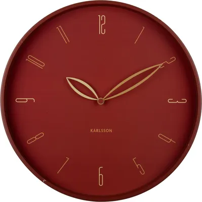 Produktbild von Karlsson - Wanduhr Petals - Rot - Ø40cm
