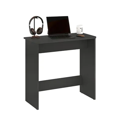 Produktbild von KOMTO Kleiner Schreibtisch Anthracite – Computertisch, PC Tisch für Büro, Schmaler Arbeitstisch, Büro Tisch | Small Desk Zipp 79,5 x 39 x 75,5 cm