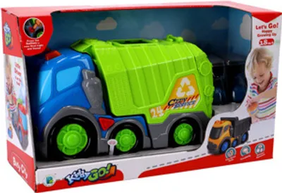 Immagine prodotto di Kiddygo, camion dei rifiuti giocattolo con luci e suoni, 31 cm