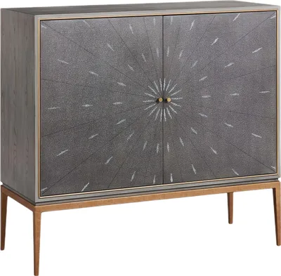 Produktbild von FURNLUX Anrichte Stilig Grau 100cm / Hauptfarbe: Grau / Abmessungen: 100 x 90 x 40 cm