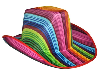 Immagine prodotto di Cappello da cowboy arcobaleno a righe verticali