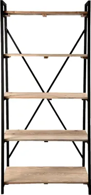 Produktbild von Clayre & Eef Bücherregal 90x47x191 cm Schwarz Holz