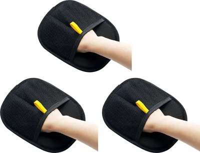 Produktbild von 1/2/3 Stück doppelseitiger Fellpflegehandschuh für Haustiere, wiederverwendbarer Katzenhaarentferner, Hundemassagehandschuh, Bürste zum Fellwechseln, Baden und Pflegen
