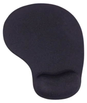 Image de Tapis de souris avec repose-poignet, conception ergonomique, doux et confortable, soulage la douleur, soutien du poignet, tapis de souris en silicone, emballage OPP, noir