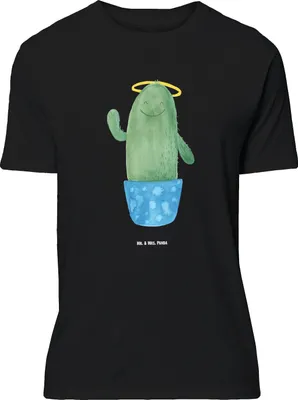 Produktbild von Mr. & Mrs. Panda Größe L T-Shirt Kaktus Heilig - Schwarz - Geschenk, Kakteen, Tshirt, Shirt, Bruder, Lustig, mit Spruch, Familie, Freundin, Eltern, Schwester